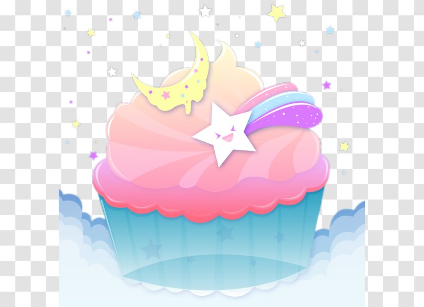 Cake Decorating - Pink - Lovely Cakes And Moon Star Transparent PNG