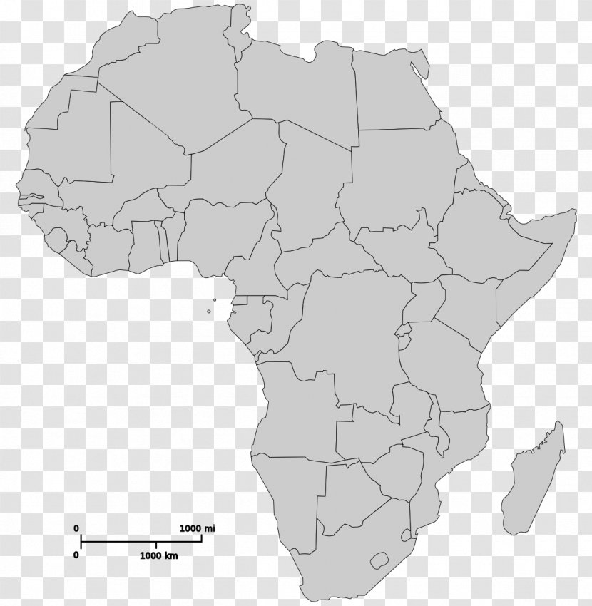 Africa World Map Blank Mapa Polityczna Transparent PNG