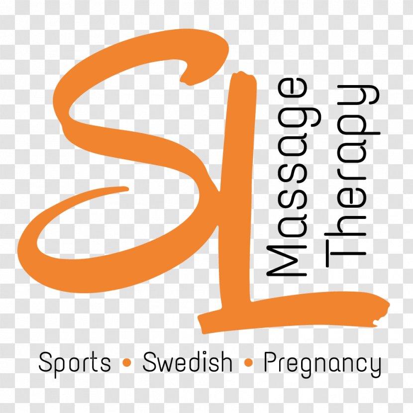 Massage Logo Therapy Brand Font - Orange Transparent PNG