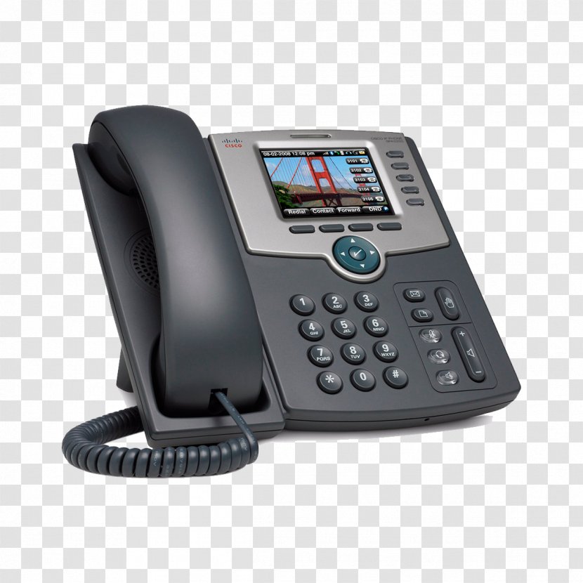 VoIP Phone Telephone Cisco Systems Voice Over IP Mobile Phones - Ip Pbx Transparent PNG