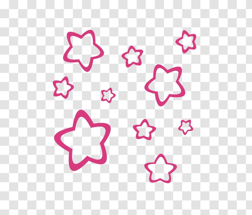 Hello Kitty Sticker Star Fuchsia - Purple Transparent PNG