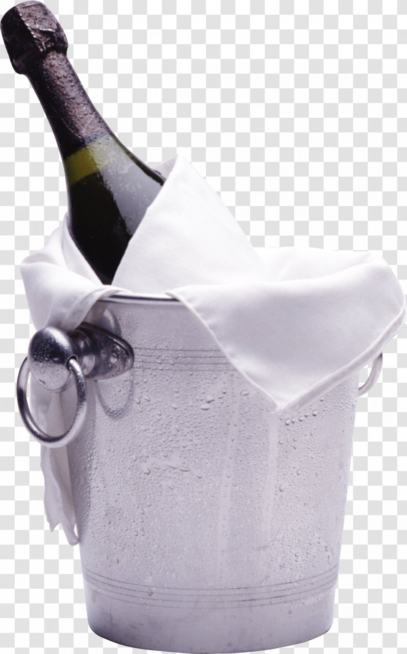 Champagne Wine Bottle Bucket Transparent PNG