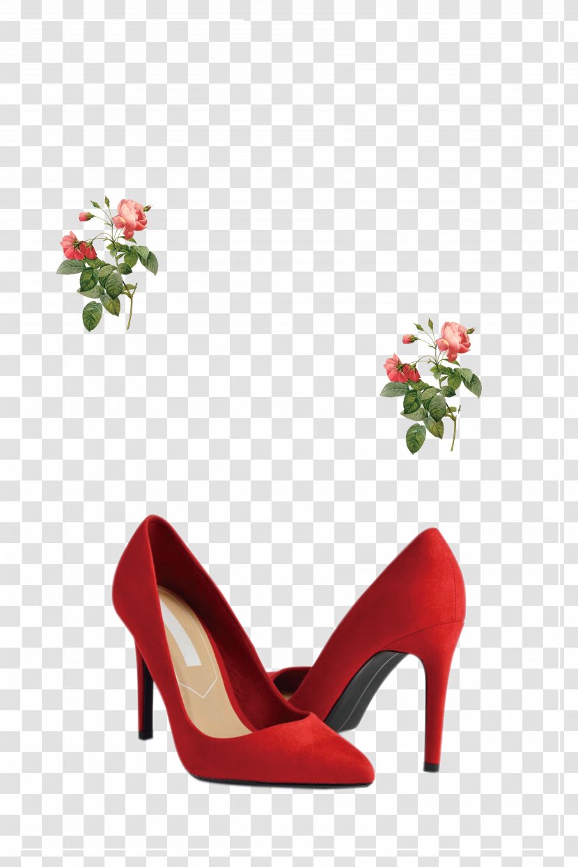 High-heeled Footwear Shoe Designer - Website - Flowers High Heels Transparent PNG