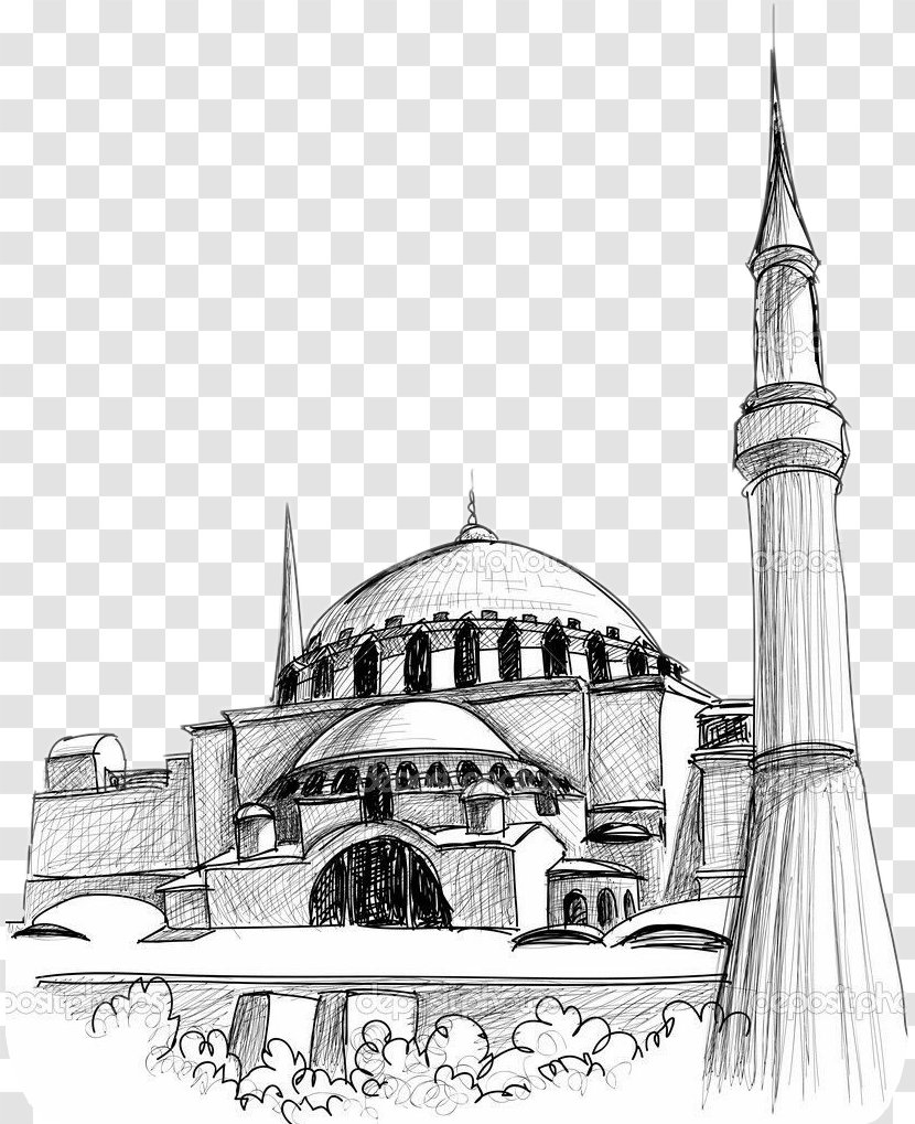 Sketch Vector Graphics Drawing Illustration Image - Byzantine Architecture - Pencil Transparent PNG