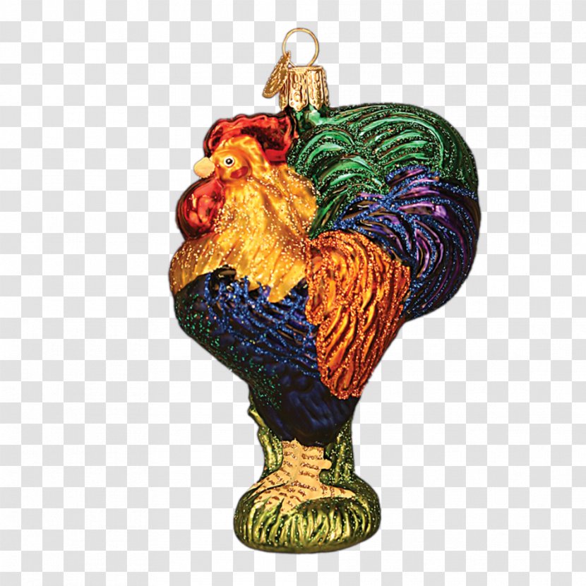 Rooster Christmas Ornament Glass Decoration - Tradition Transparent PNG