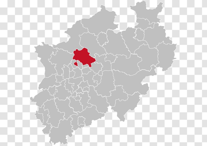 Recklinghausen Herford Ennepe-Ruhr-Kreis Dortmund Wuppertal - Electoral District - Map Transparent PNG