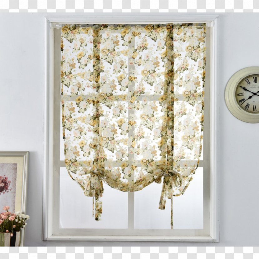 Curtain Window Blinds & Shades Roman Shade Treatment - Flower Modern Transparent PNG