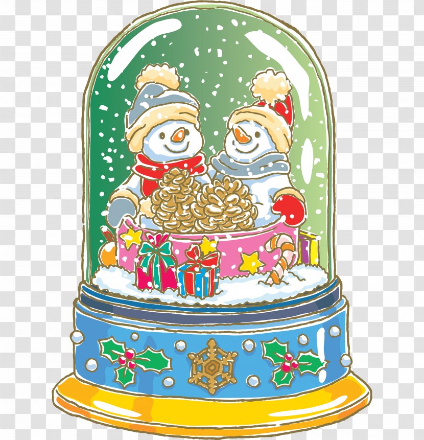 Christmas Ornament Snowman Card - Creative Transparent PNG