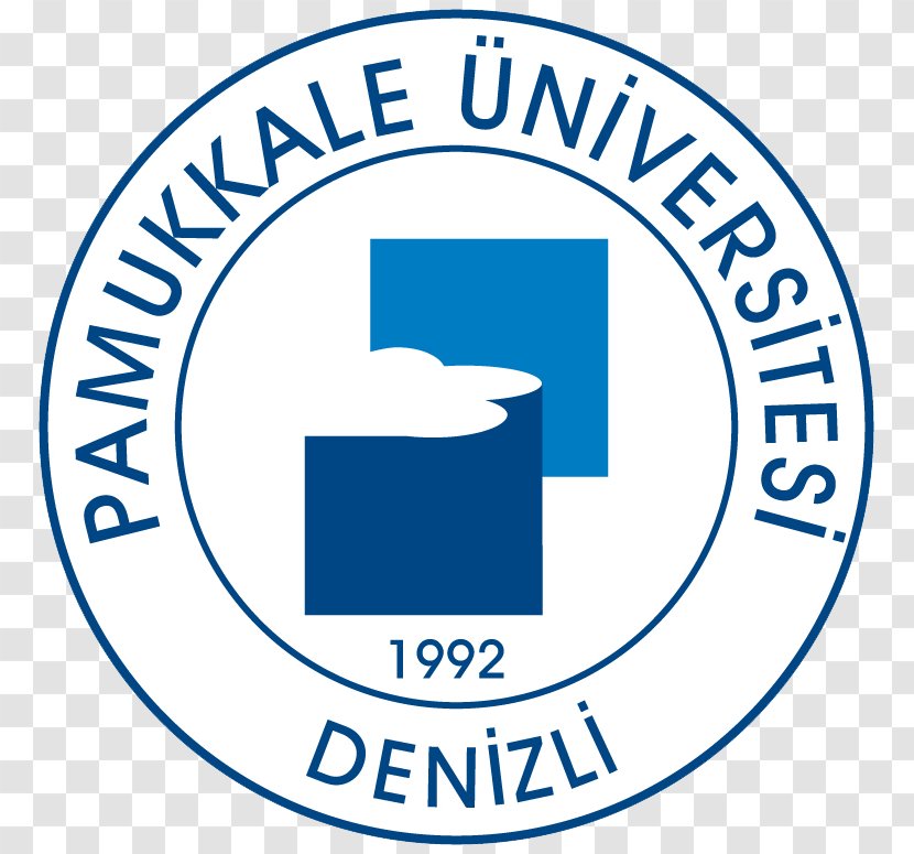 Pamukkale University Logo Organization - Blue Transparent PNG