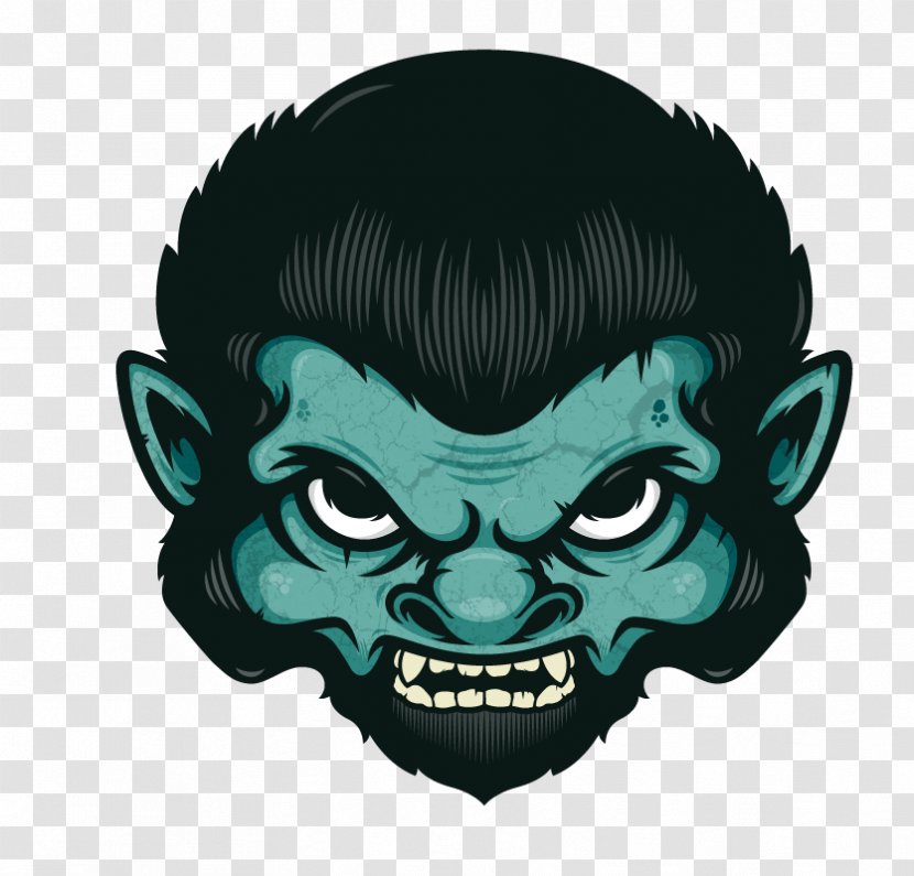 Face Monster - Bearded Transparent PNG