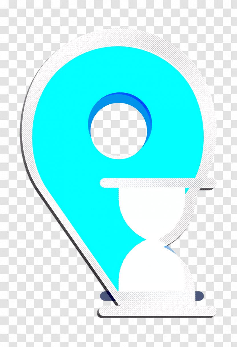 Interaction Assets Icon Pin Placeholder - Turquoise - Logo Symbol Transparent PNG