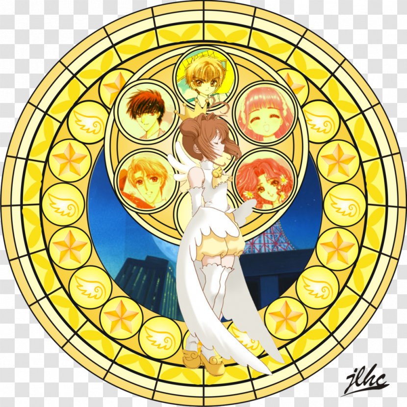 Stained Glass Sakura Kinomoto Kingdom Hearts Sora Cardcaptor - Watercolor Transparent PNG