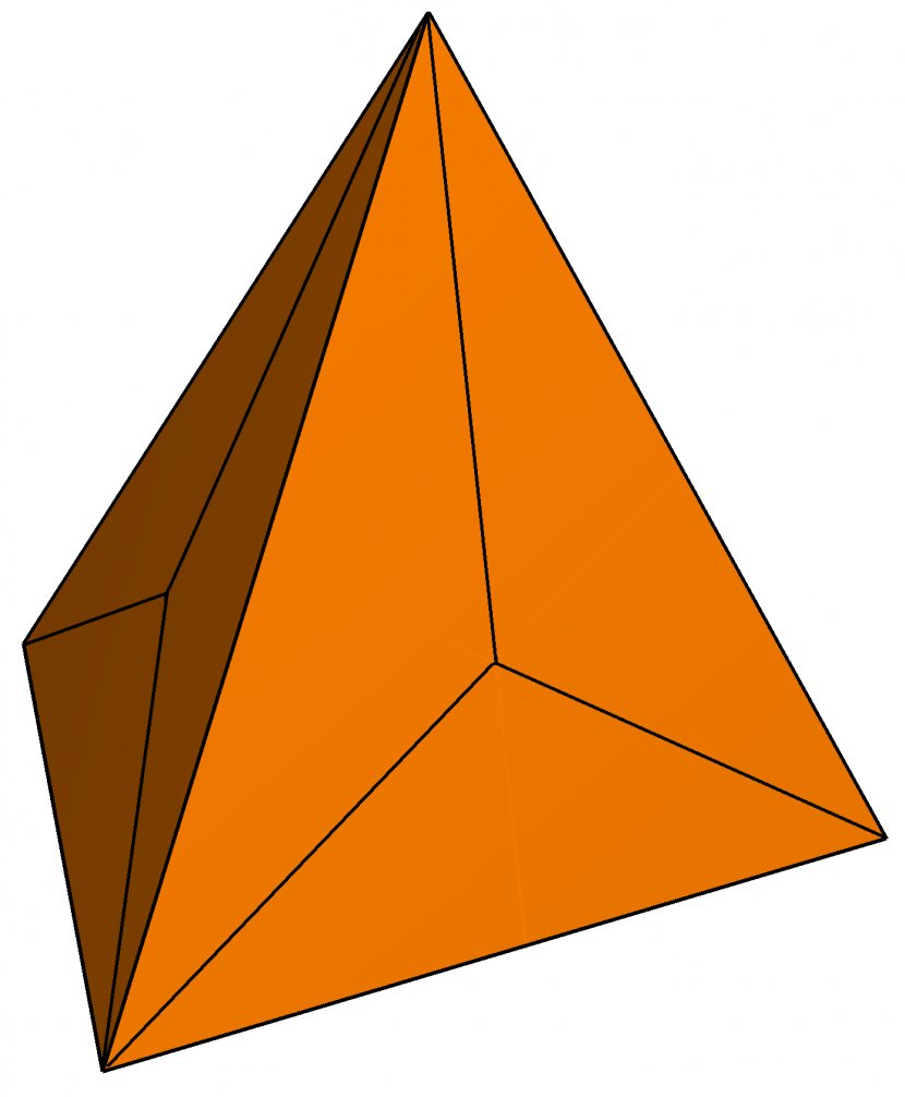 Triangle Pyramid - Orange Transparent PNG