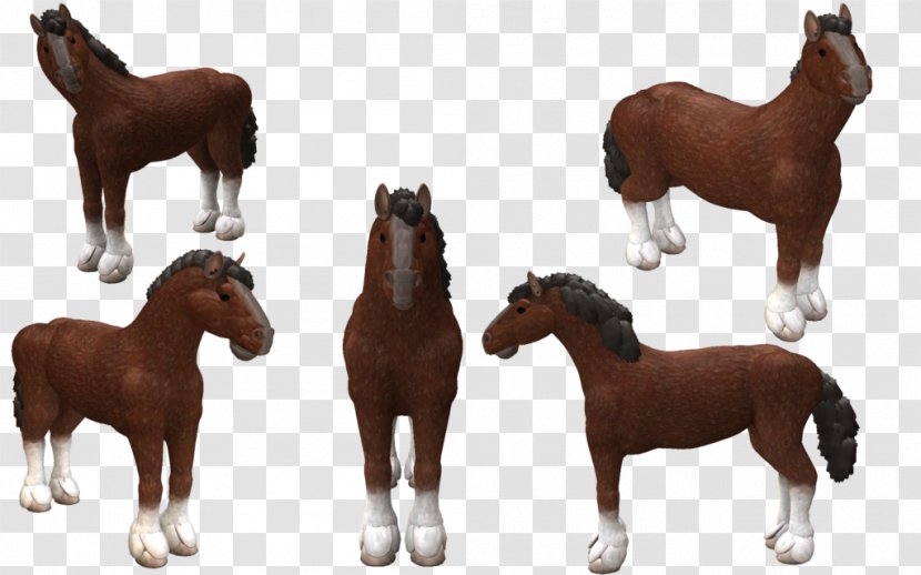 Mustang Spore Creatures Clydesdale Horse Foal - Mane Transparent PNG