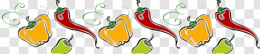 Vignette Clip Art - Green Pepper Transparent PNG