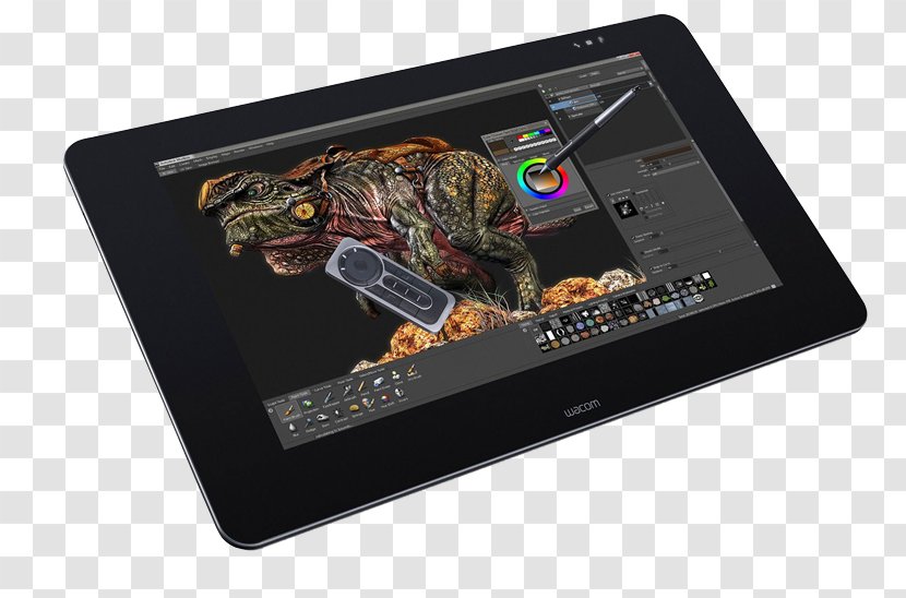 Wacom Cintiq 27QHD Touchscreen Digital Writing & Graphics Tablets Pen Tablet Pro 24 Touch Black - Drawing Transparent PNG