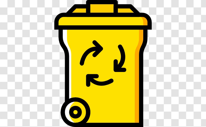 Recycling Bin Rubbish Bins & Waste Paper Baskets - Plastic - Yellow Transparent PNG