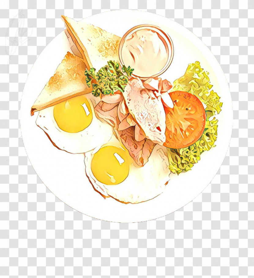 Dish Food Fried Egg Cuisine Ingredient Transparent PNG