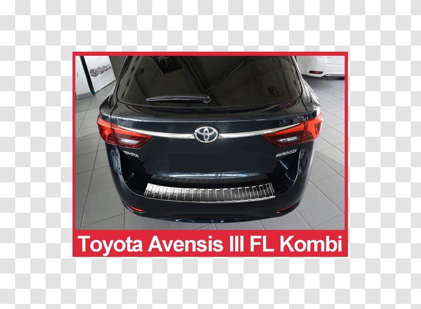 Bumper Toyota Avensis Wagon Sport Utility Vehicle Mid-size Car - Windshield Transparent PNG