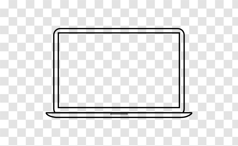 Laptop - Text - Line Art Transparent PNG