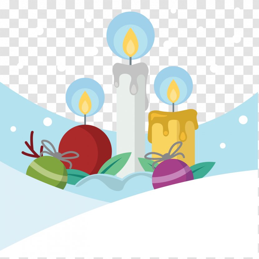 Christmas Baccalaureus Illustration - Art - Vector Decorative Candles Transparent PNG