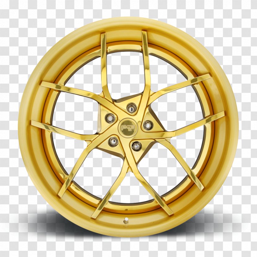 Rim Car Import Wheels Alloy Wheel - Brushed Gold Transparent PNG