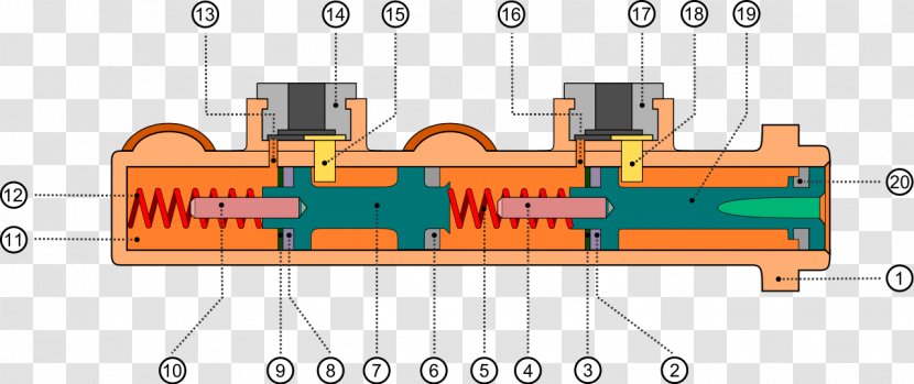 Car Master Cylinder Brake Hardware Pumps System Hamulcowy Samochodu Transparent PNG