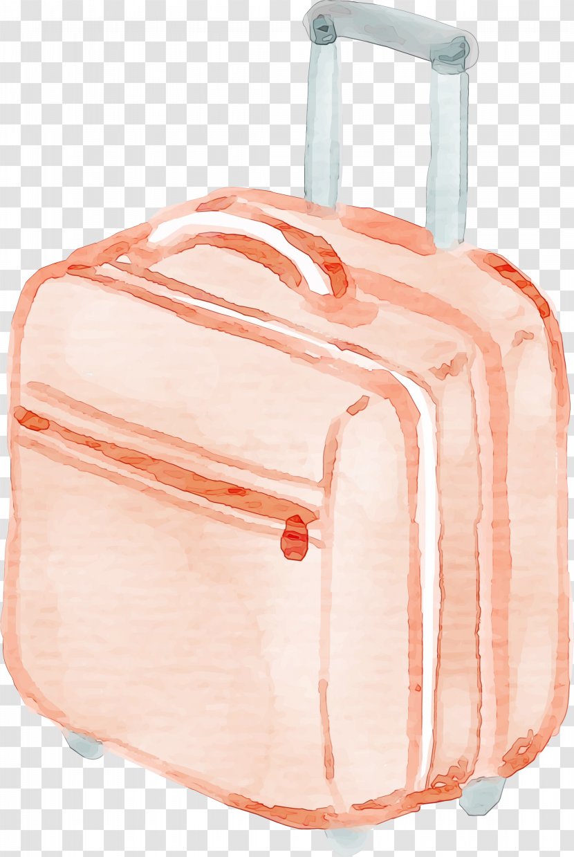 Suitcase Cartoon - Paint - Travel Beige Transparent PNG