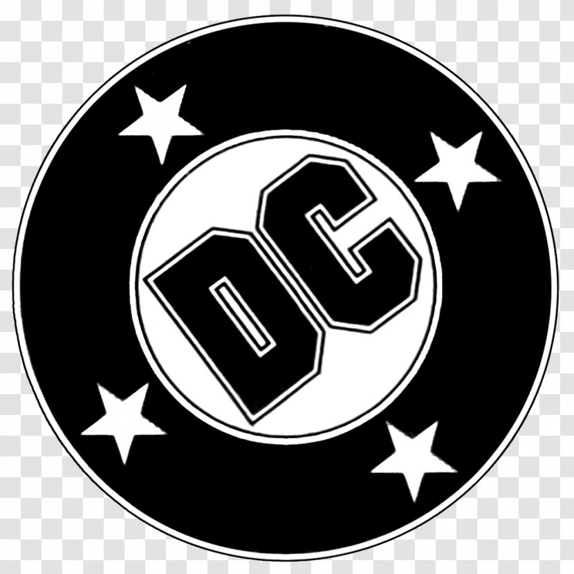 DC Comics Logo Comic Book Graphic Designer - Black And White - Dc Transparent PNG