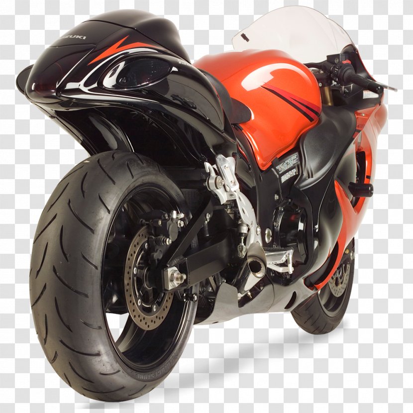 Suzuki Hayabusa GSX-R Series Motorcycle GSX-R750 - Exhaust System - Black And Red Transparent PNG