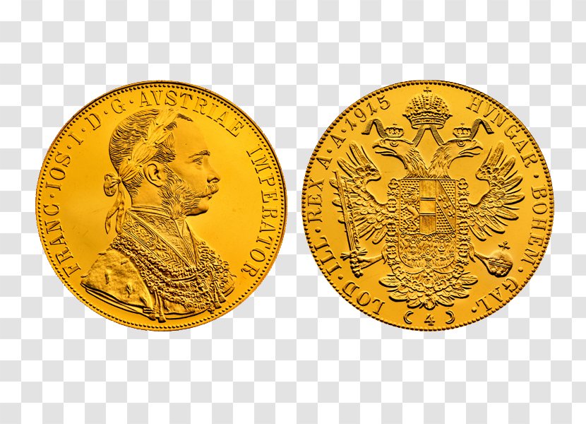 Coin Gold Ducat Austria-Hungary - Krugerrand Transparent PNG