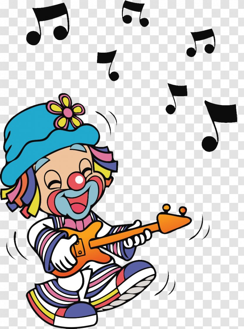 Patati Patatxe1 Drawing Clown Clip Art - Recreation - Play The Guitar Transparent PNG