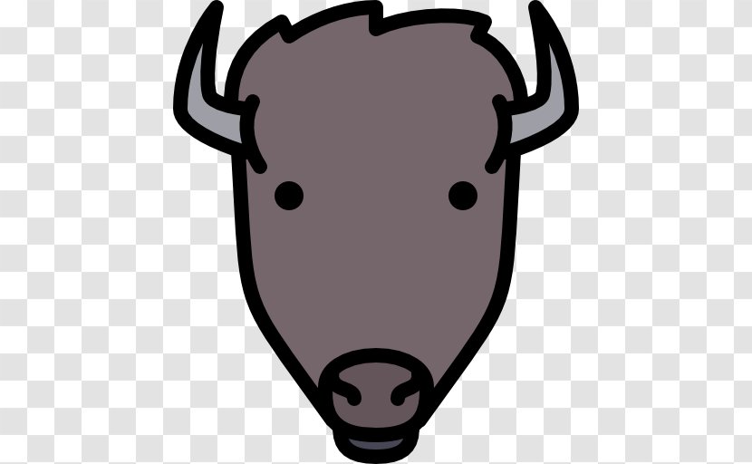 Cattle Cartoon Snout Clip Art - Fiction - Bison Transparent PNG