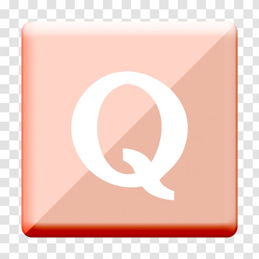 Gloss Icon Media Quora - Peach - Symbol Transparent PNG