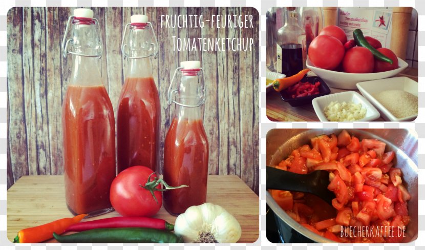 Tomato Vegetarian Cuisine Food Ketchup Recipe Transparent PNG