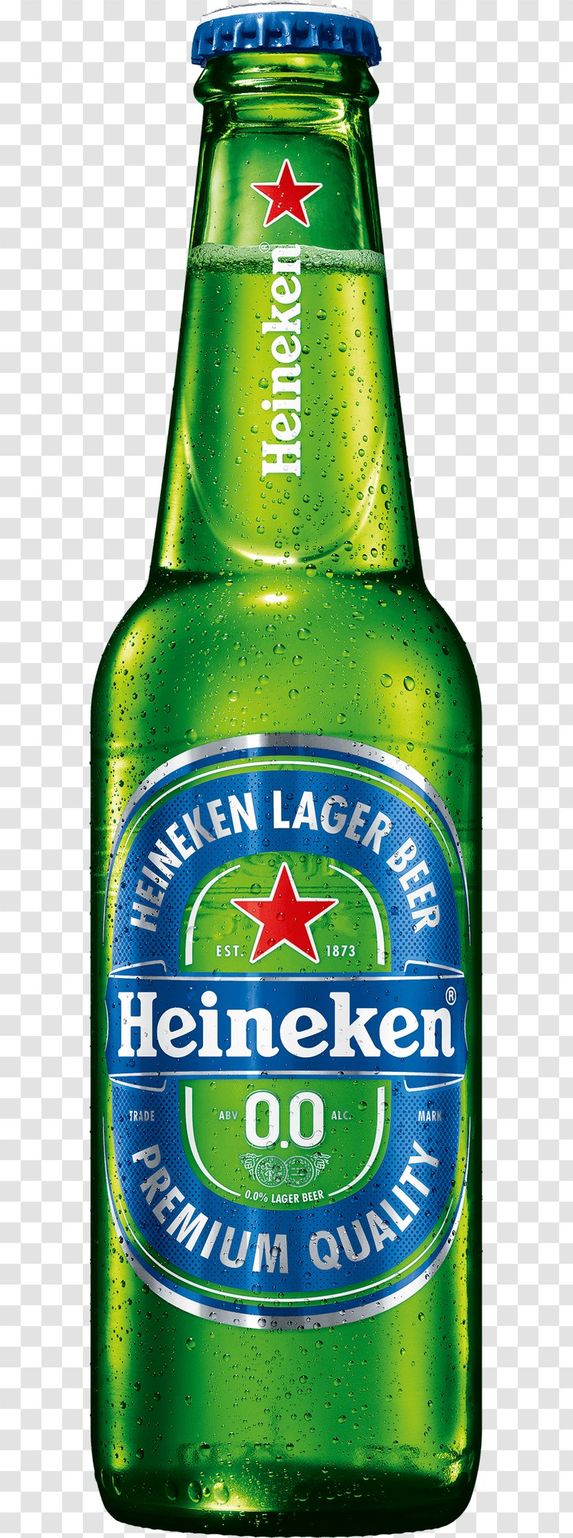 Heineken 0.0 Alcohol Free Beer Lager Non-alcoholic Drink - 00 Transparent PNG