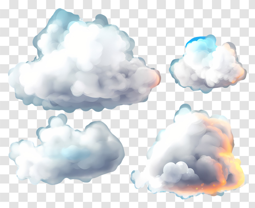 Abstract Cloud - Collection Of Illustrated Clouds Transparent PNG