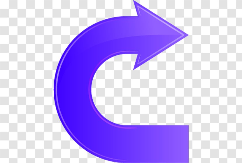 Arrow - Purple - Electric Blue Symbol Transparent PNG