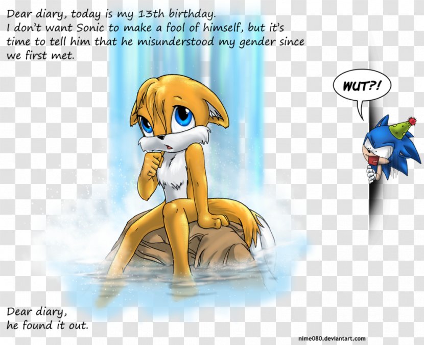 Tails Sonic Chaos Canidae X - Watercolor - Furry Sprites Transparent PNG