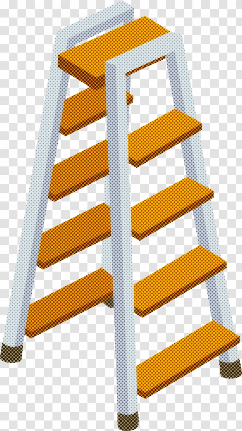 Stairs Yellow Ladder Transparent PNG