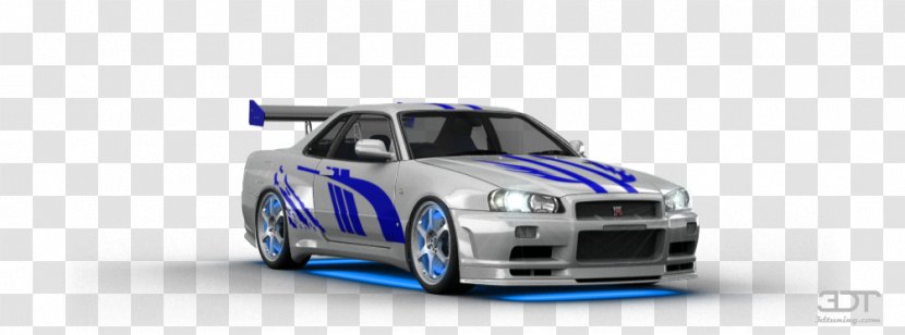 Sports Car Nissan Skyline GT-R The Fast And Furious - Motorsport Transparent PNG