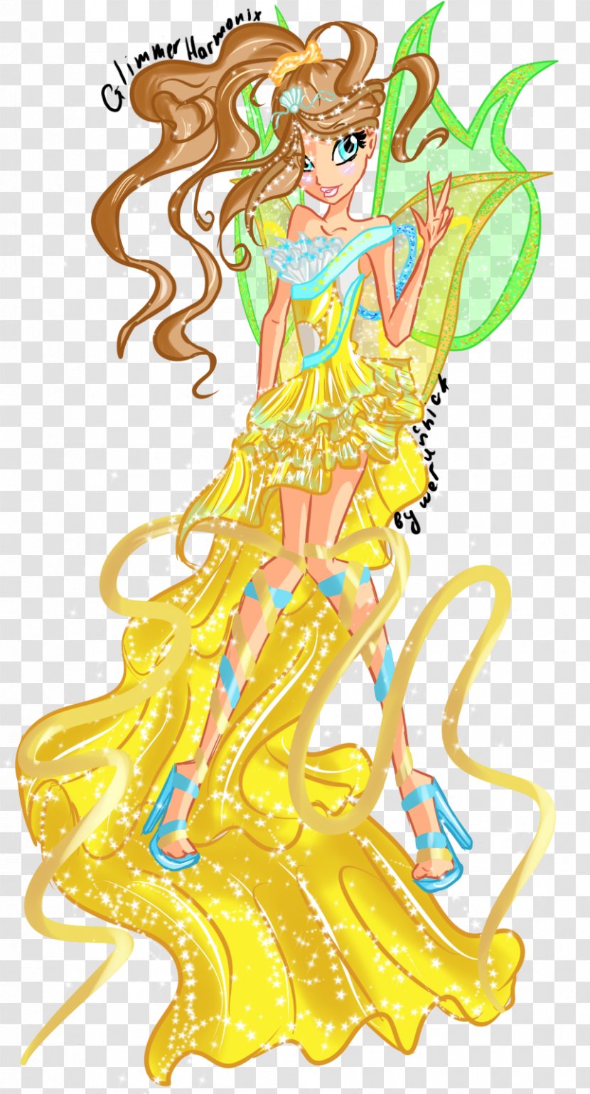 Vertebrate Fairy Costume Design Cartoon - Fashion Illustration - Winters Vector Transparent PNG