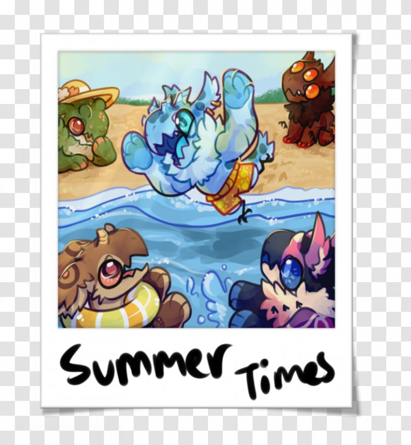 Cartoon Poster Character Animal - Fictional - Summer Stuff Transparent PNG