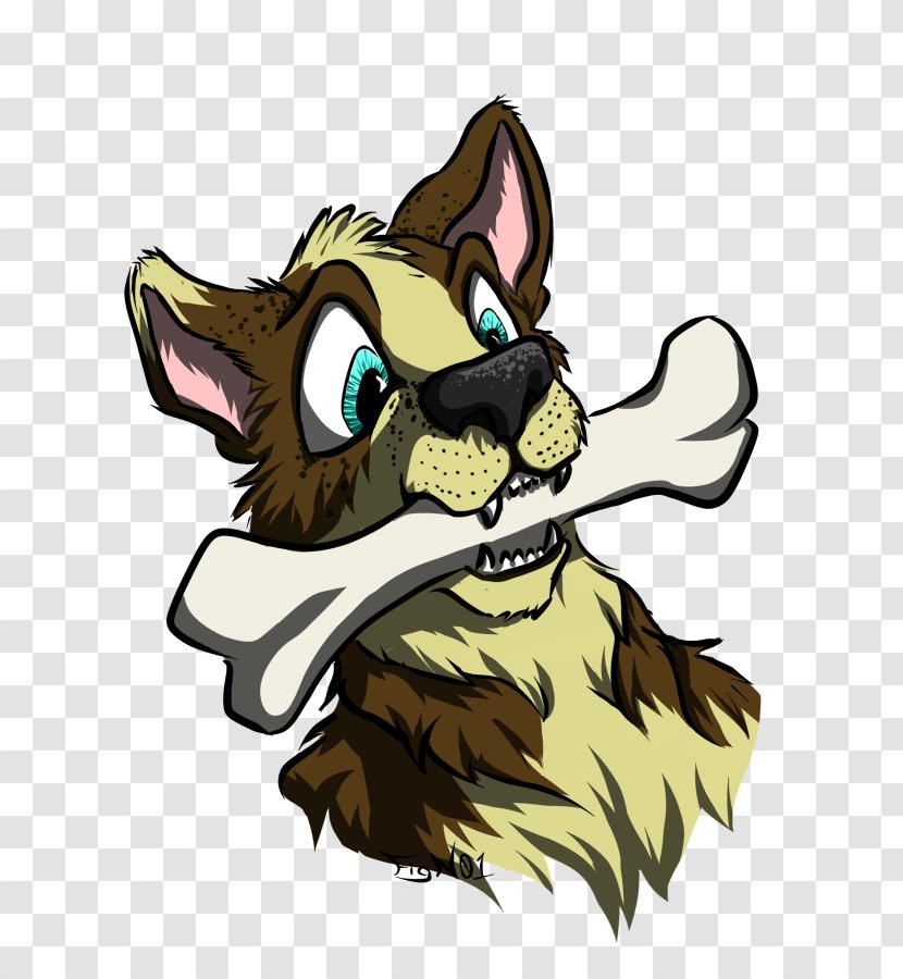 Cat Dog Whiskers Mammal - Character - Bone Transparent PNG