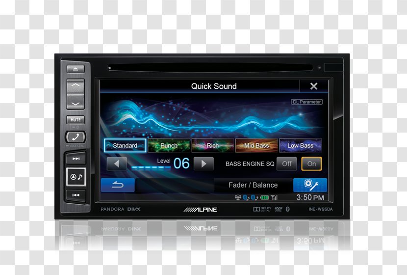 Alpine Electronics GPS Navigation Systems Vehicle Audio Automotive System Head Unit - Gps Car Transparent PNG