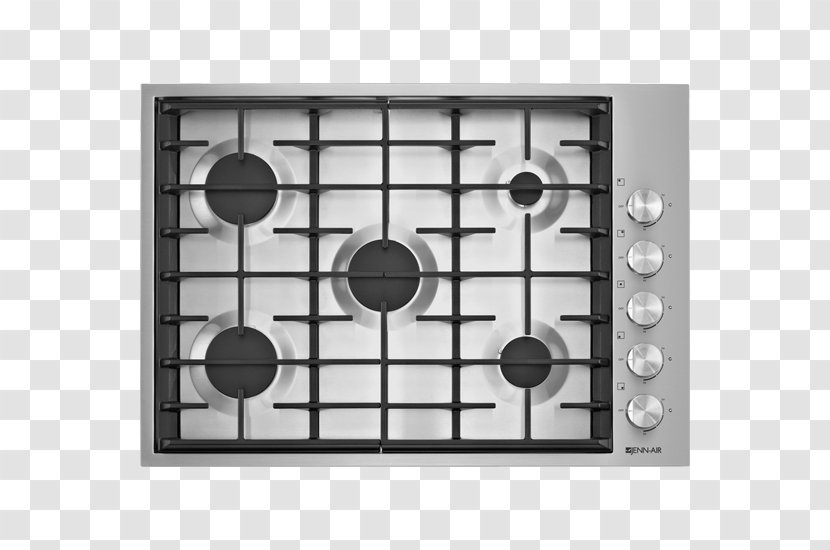 Cooking Ranges Gas Burner Jenn-Air Stove Home Appliance - Cooktop - Top View Transparent PNG