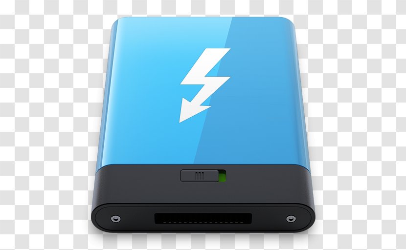 Smartphone Electronic Device Gadget Multimedia - Usb Flash Drives - Blue Thunderbolt W Transparent PNG