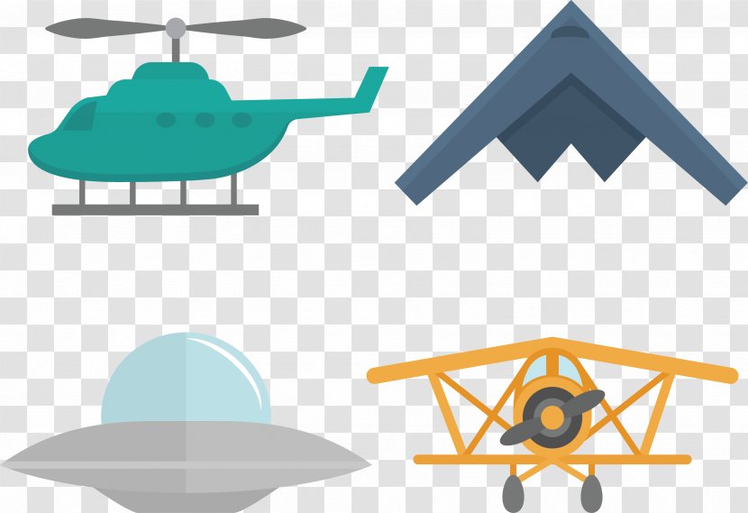 Helicopter Jet Aircraft Airplane - Aviation - Yellow Transparent PNG