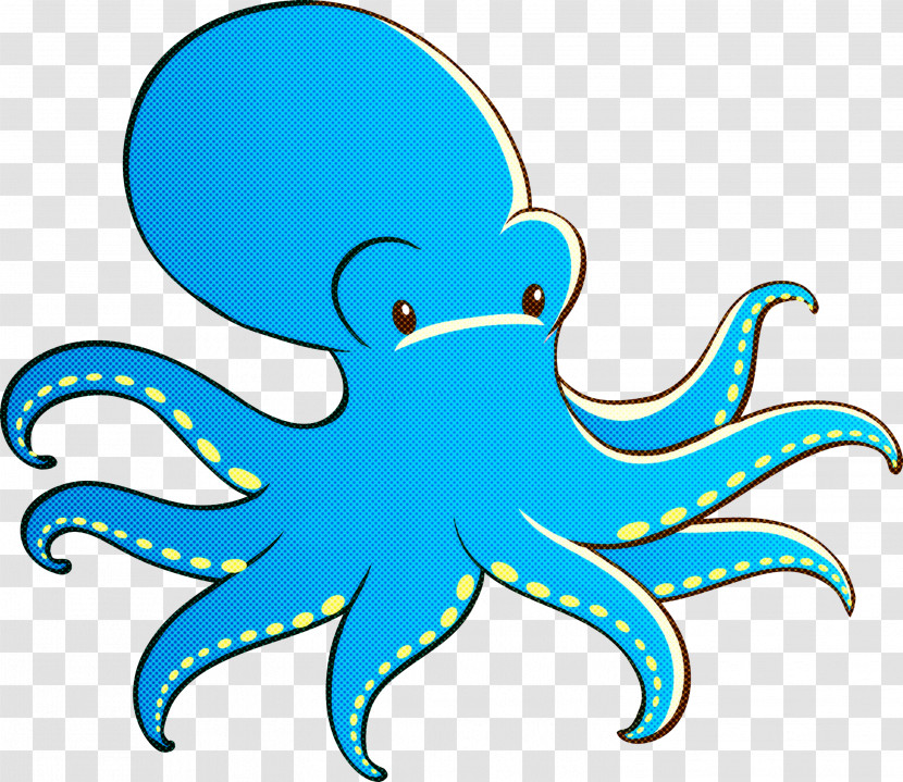 Octopus Giant Pacific Octopus Aqua Octopus Turquoise Transparent PNG