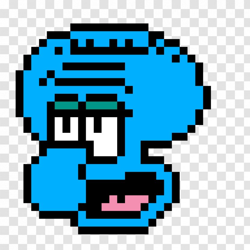 Minecraft: Story Mode Squidward Tentacles Pocket Edition Pixel Art - Contemporary Transparent PNG